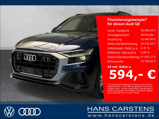 Audi Q8 55 3,0 TFSI quattro tiptronic S line AHK Pano