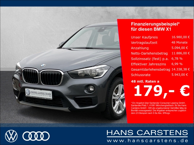 BMW X1 sDrive 18i Advantage Navi Klima el. Heckklap.