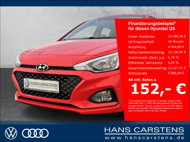 Hyundai i20 1.0 Active Lenkradhz.Rückfahrkam. Tempomat