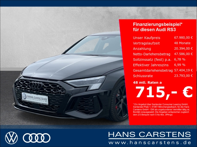 Audi RS3 Sportback 2.5 TFSI quattro Pano Navi Leder LED B&O