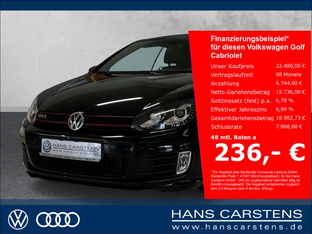 Volkswagen Golf Cabriolet VI GTI 2.0 TSI Navi Xenon Klima USB