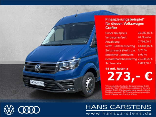 Volkswagen Crafter 2.0 TDI RWD MR Hochdach Kasten Klima